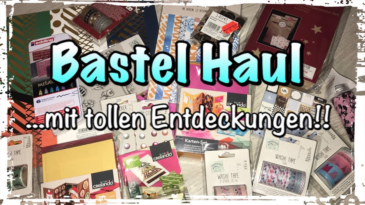 Bastel Haul (deutsch), tolle Sachen entdeckt, washi Tape, Scrapbook basteln mit Papier, DIY
