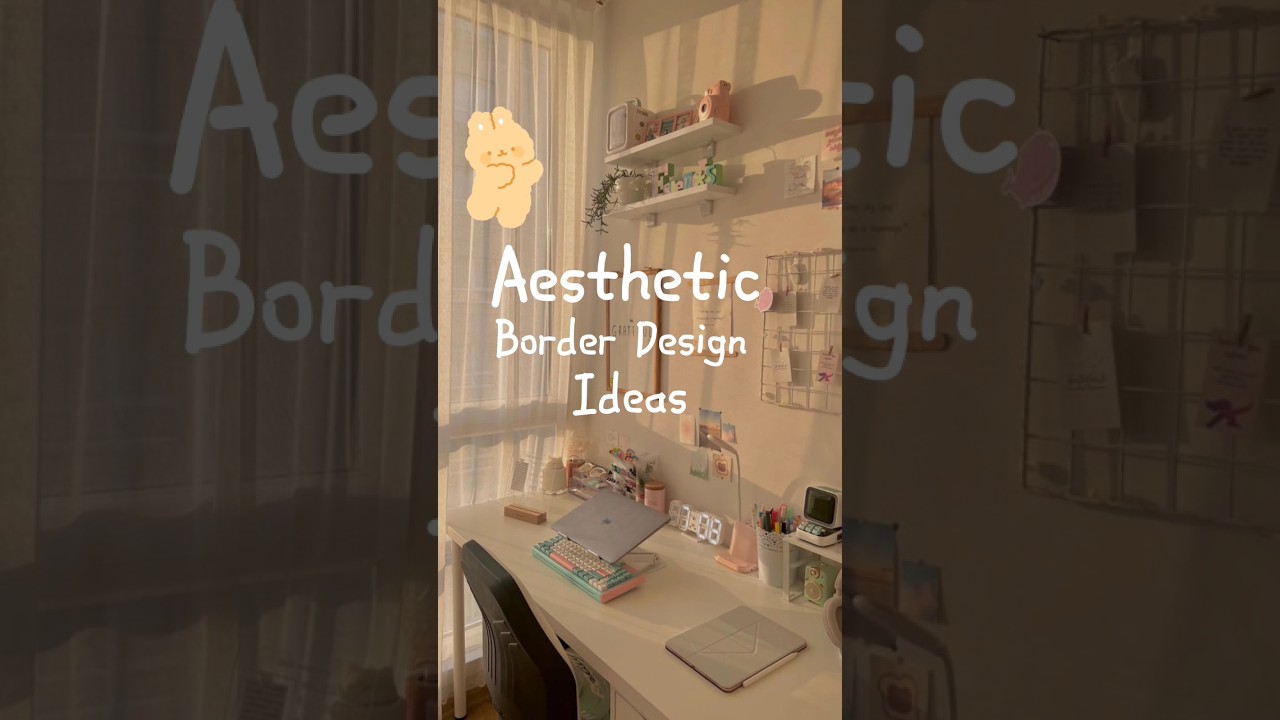 Aesthetic Beautiful Border Design 🌈 #shorts #border #aesthetic