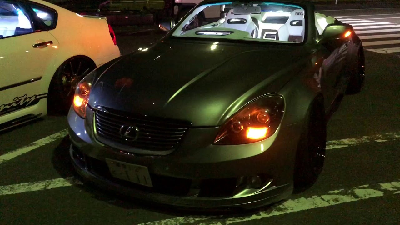 LEXUS SC430 UZZ40ソアラ ナイトミーティング 内装 オーディオ LED イベント S-FACTORY