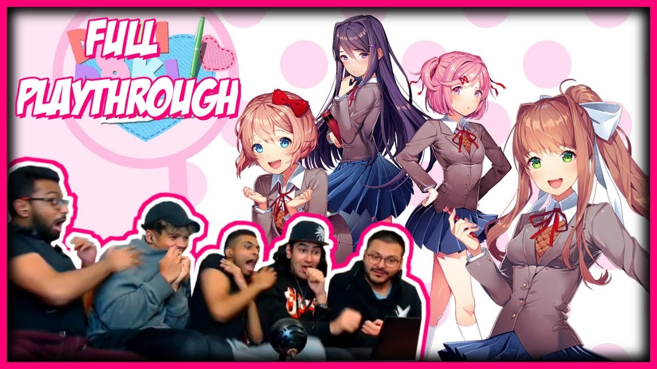DOKI DOKI LITERATURE CLUB BLIND PLAYTHROUGH WITH THE SQUAD | FULL GAME PLAYTHROUGH