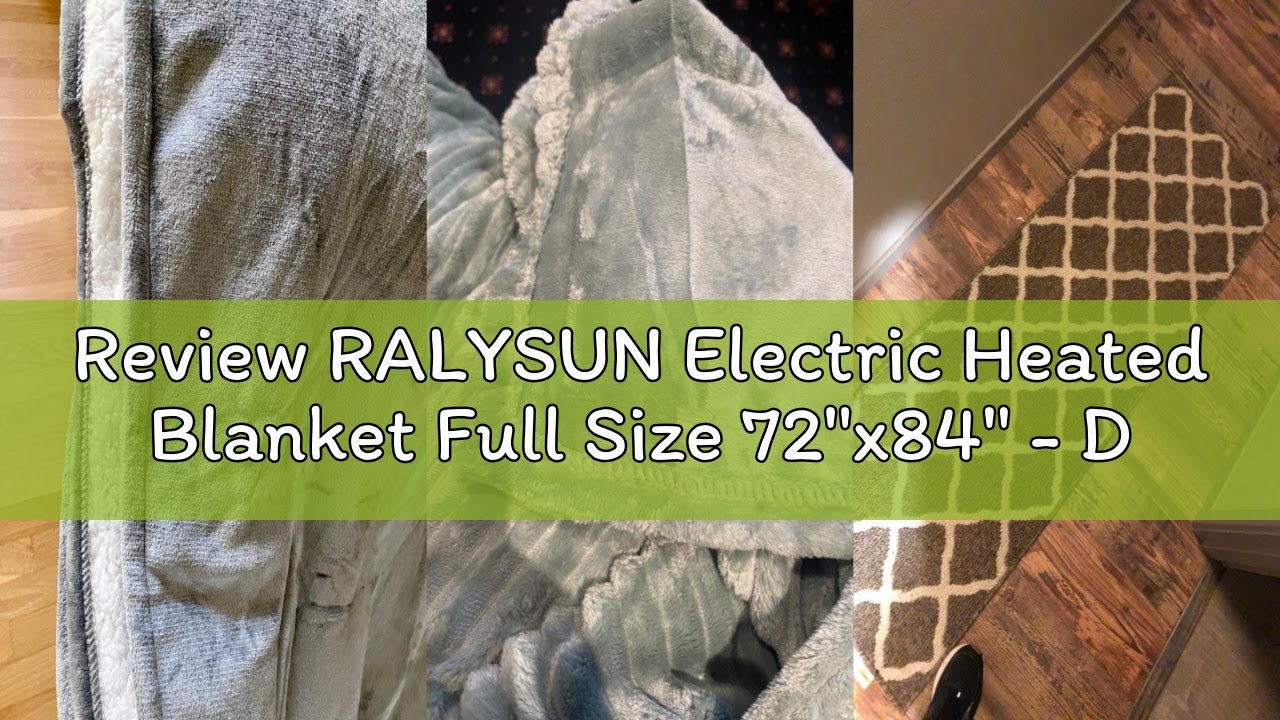Review RALYSUN Electric Heated Blanket Full Size 72