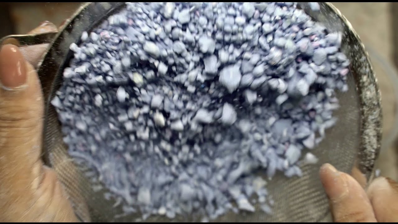 ASMR SIFTING BLUE MOON ROCKS