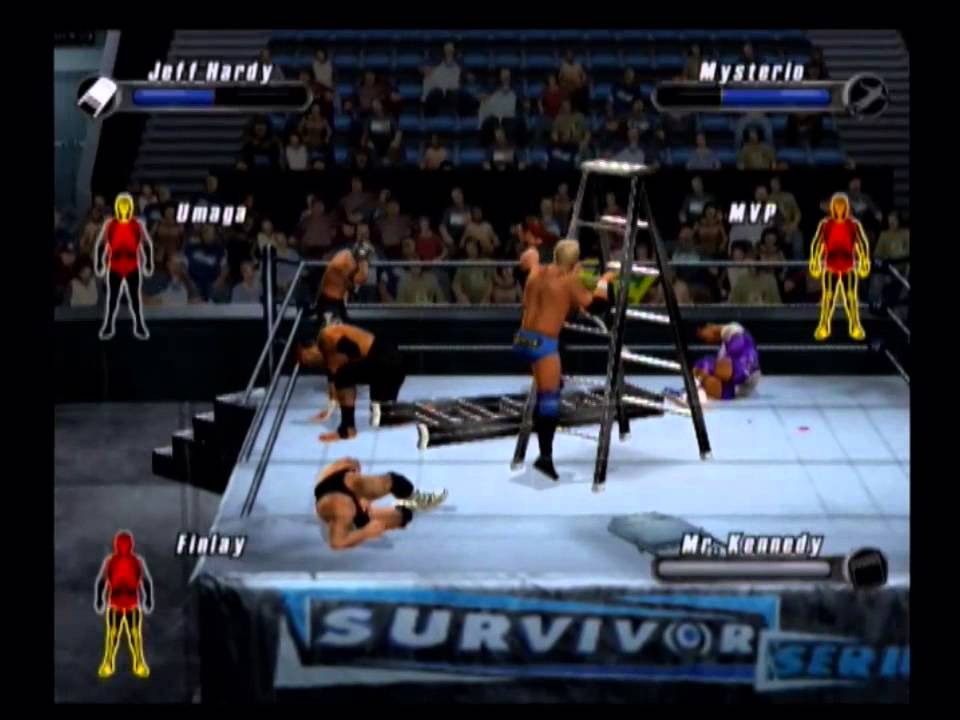 Money In The Bank match 1 - WWE Smackdown vs Raw 2008 (PS2)
