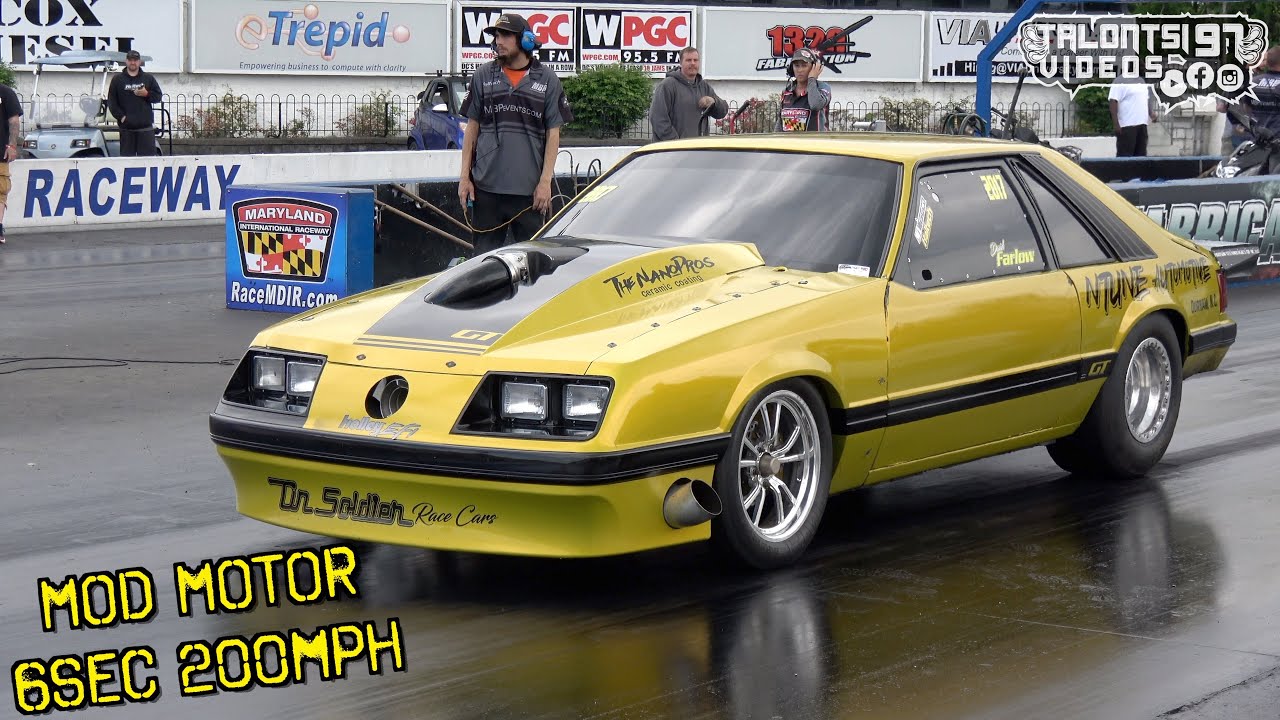 Mod Motor 6sec 200mph 4 Eye Foxboy Mustang - X275 Drag Radial Racing