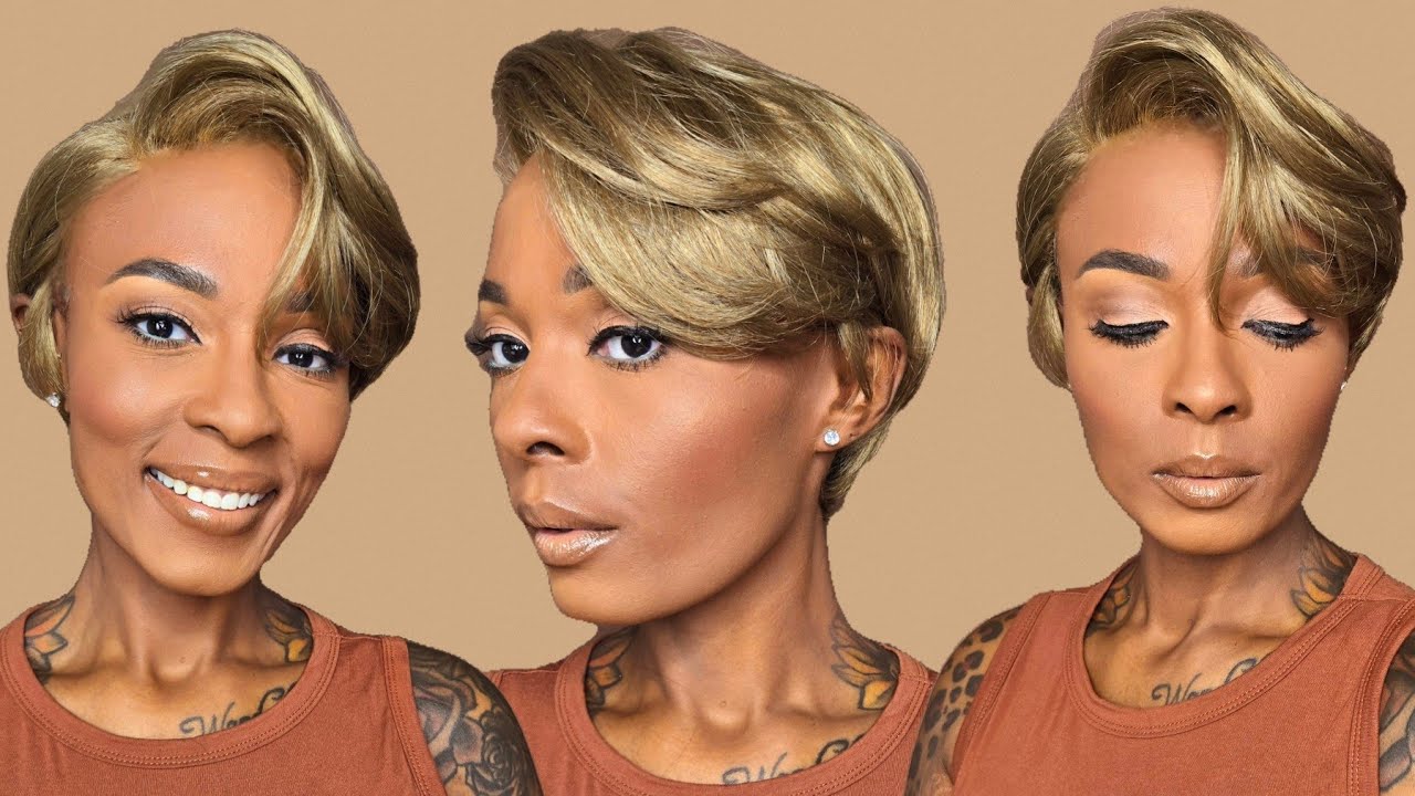 Must Have $18 Ash Brown Pixie | Sensationnel Dashly Salt N Pepper HD Lace Front Wig - SP LACE UNIT 7