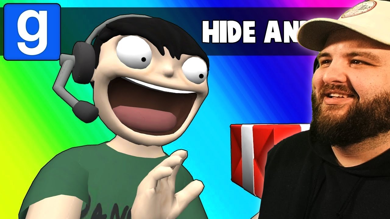 Реакция на игру Vanoss Crew Gmod Hide and Seek — рождественский подарочный выпуск! (Забавные моме...