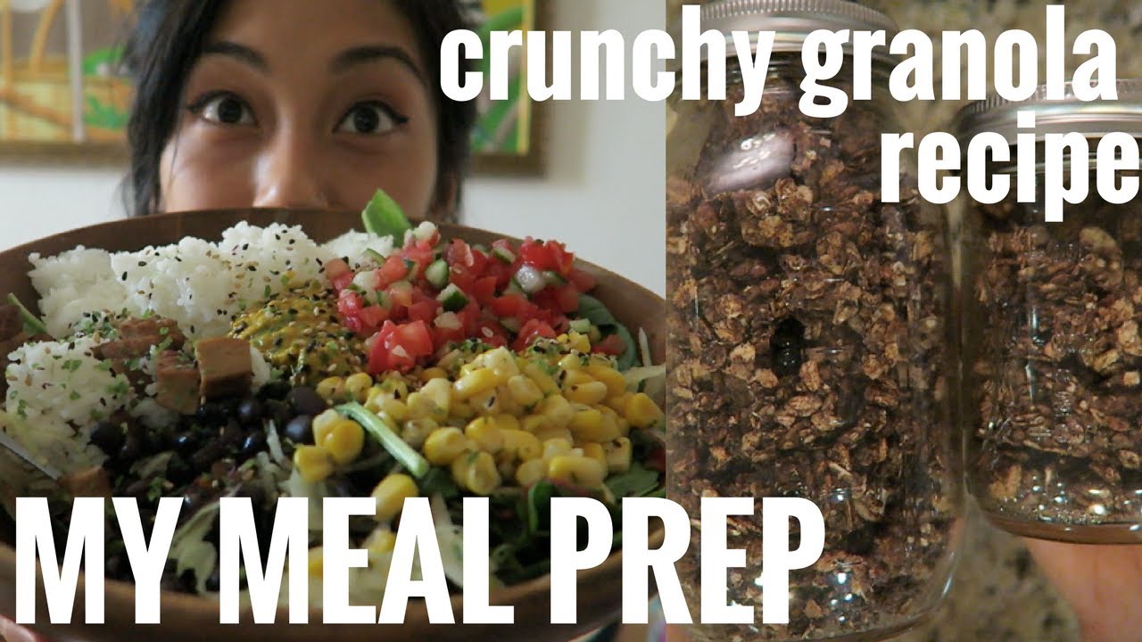 WHAT I ATE TODAY WHILE INTERNING //  EASY CRUNCHY GRANOLA RECIPE