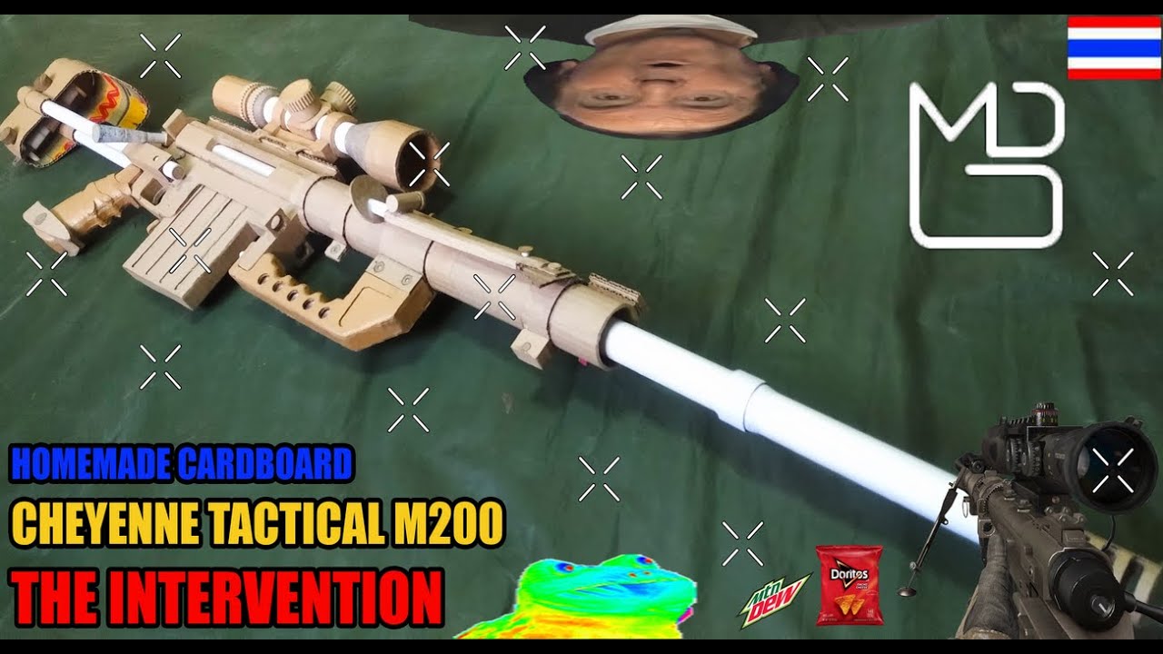 Homemade Cardboard Rifle - Cheyenne Tactical M200