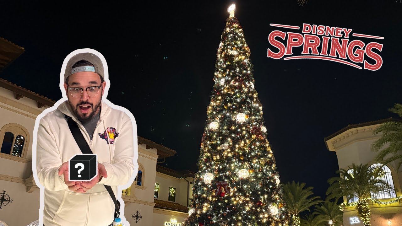 DISNEY SPRINGS Christmas Tree Stroll & Mystery Gift Reveal + Dinner at Frontera Cocina!