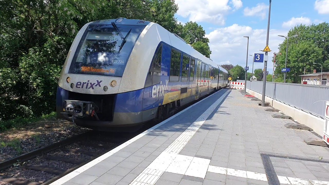 Erixx Mitfahrt in der BR622 auf der RB47 von Braunschweig-Gliesmarode nach Braunschweig Hbf