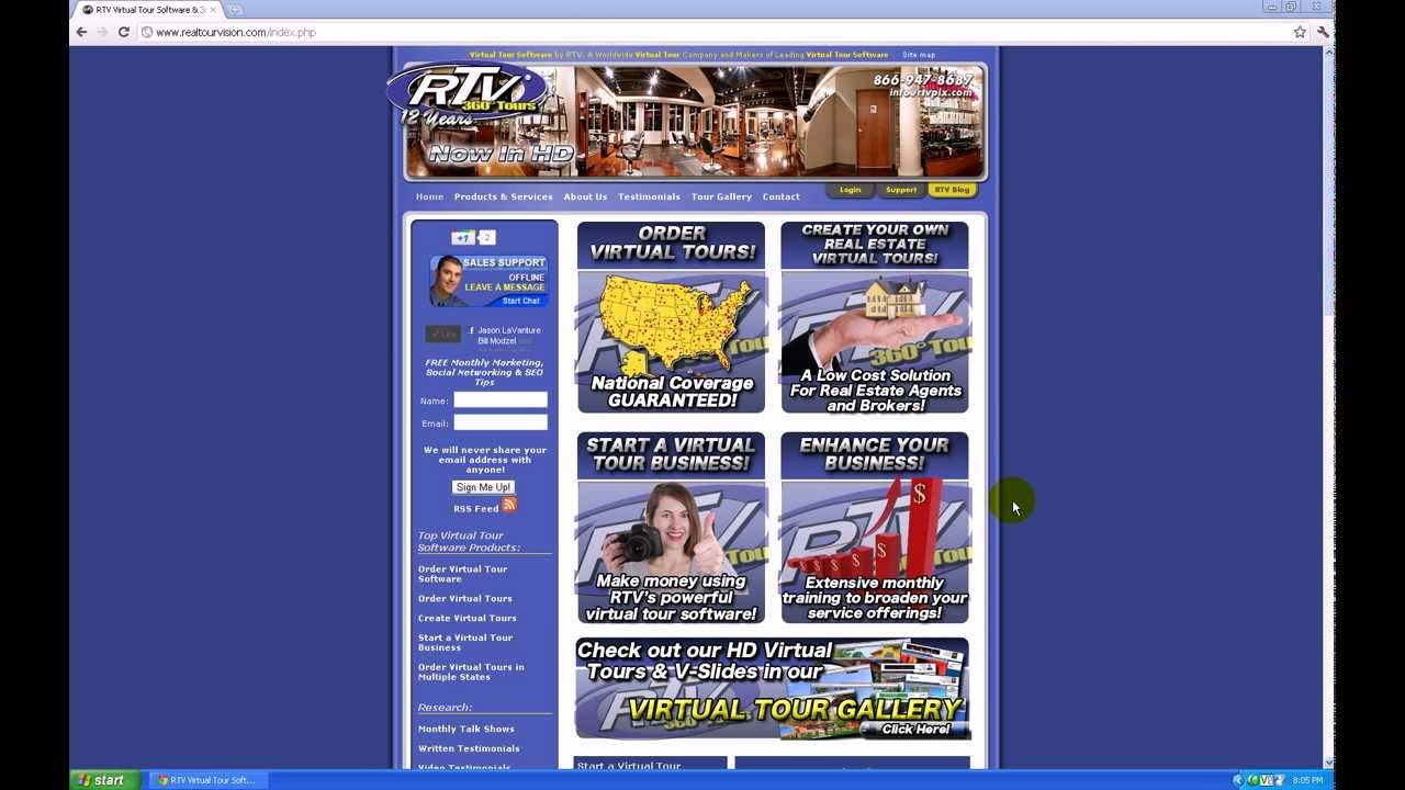 Real Estate Virtual Tour Software by RTV, Inc - FREE TRIAL