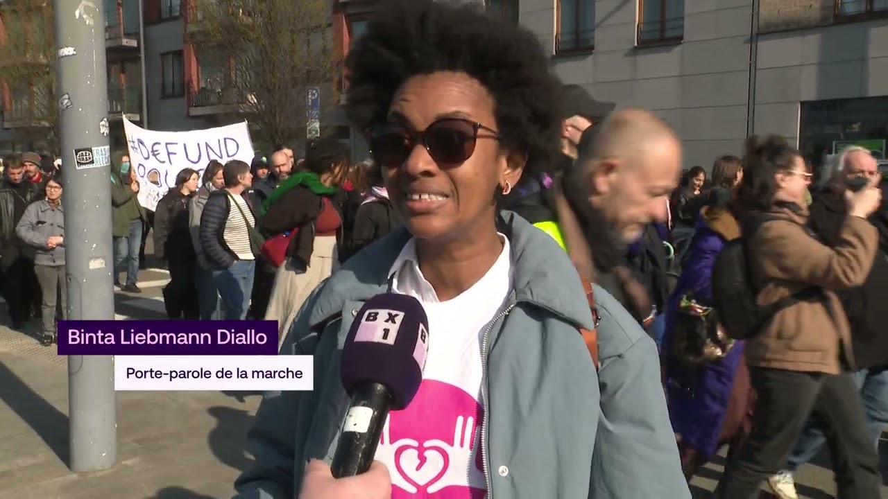 Près d’un millier de manifestants à Bruxelles contre les violences policières