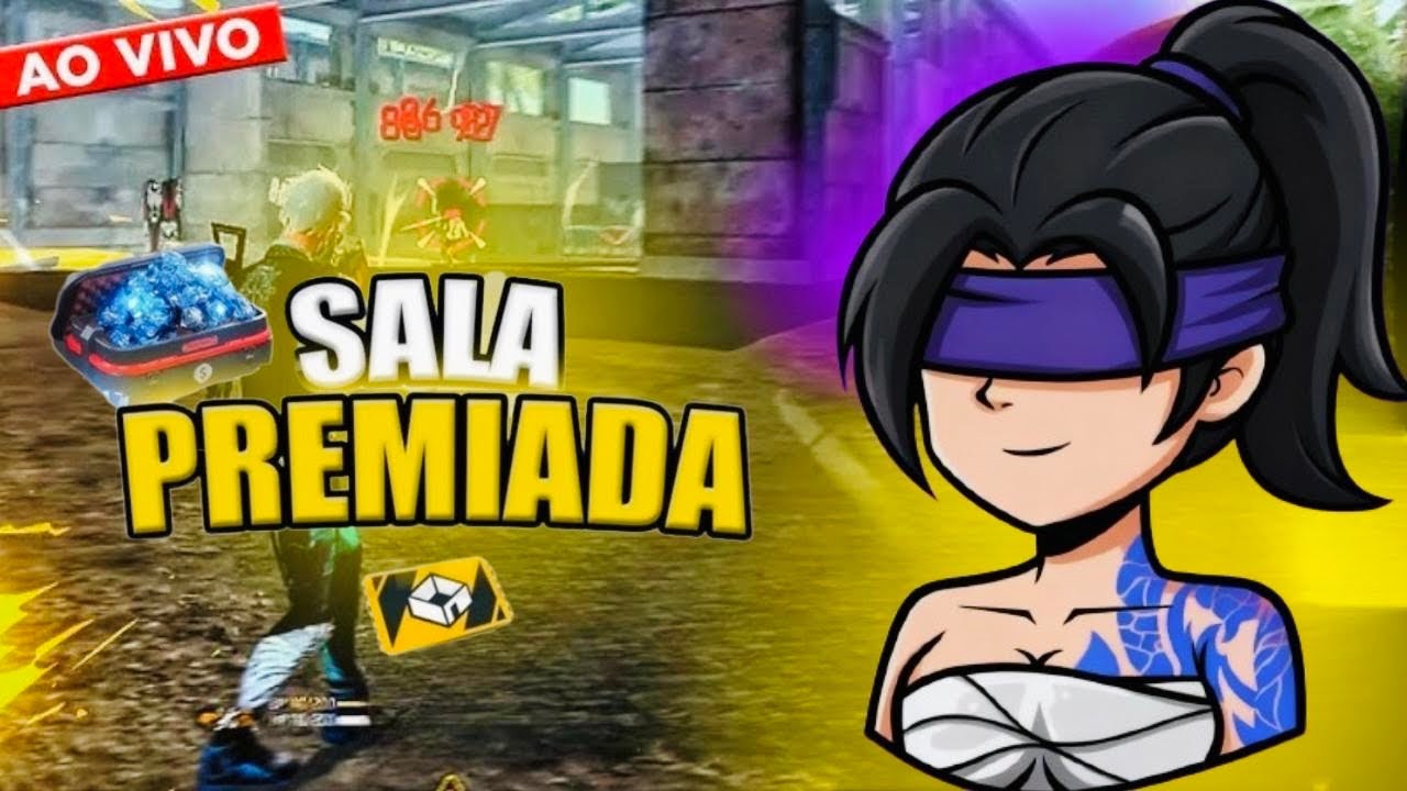 💎SALA PREMIADA💎PASSE E 💎 FREE FIRE AO VIVO💎VEM! |#freefire #4k #Arretadaff