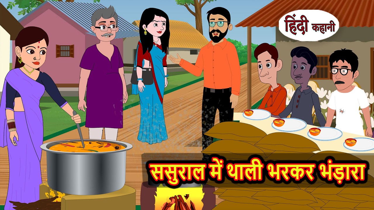 ससुराल में थाली भरकर भंड़ारा Stories in Hindi | Bedtime Stories | Fairy Tales | Moral Story | Kahani