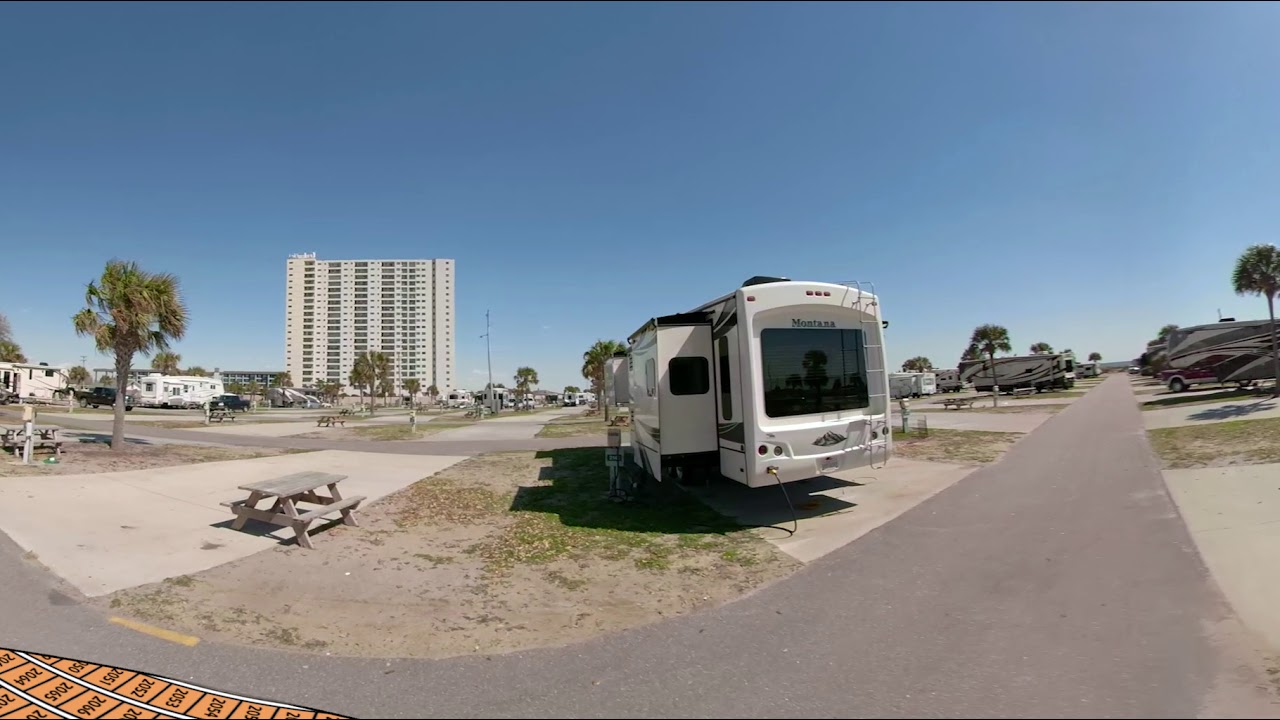 See Campsites 2135 - 2149 at Ocean Lakes Family Campground Myrtle Beach, SC in 4K 360 VR