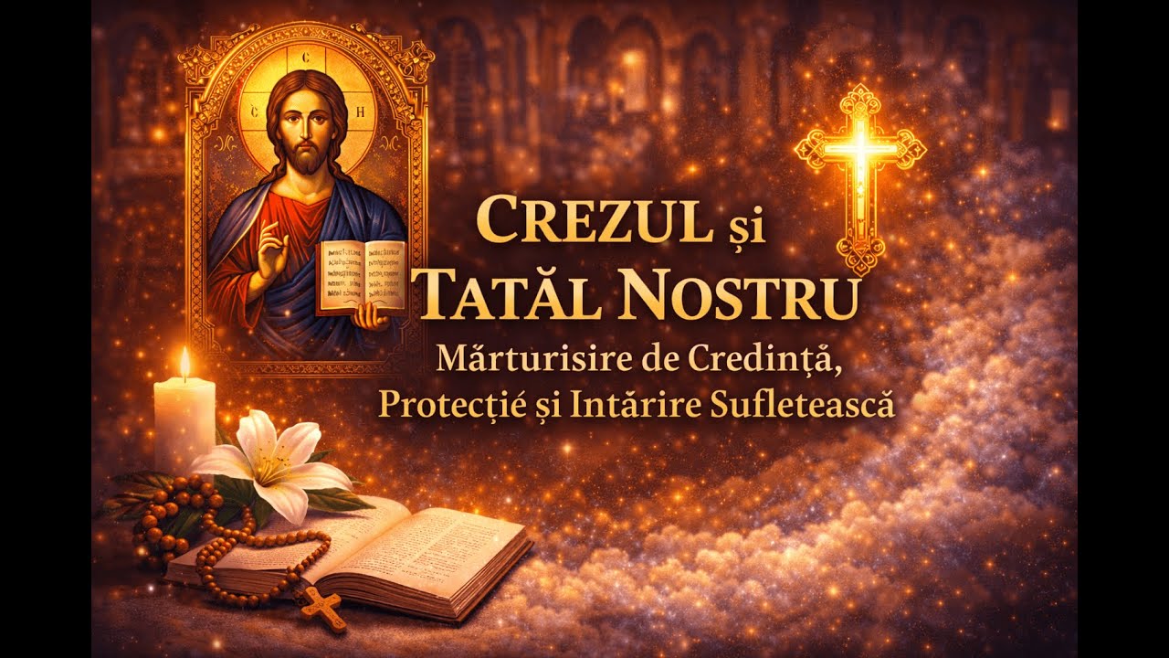 Crezul și Tatăl Nostru – Mărturisire de Credință, Protecție și Întărire Sufletească 🙏