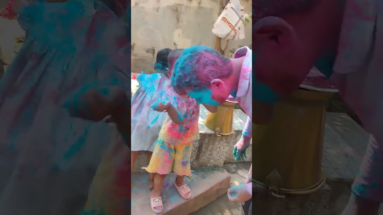 Holi celebration #odisha #celebration #odia #masti #india 