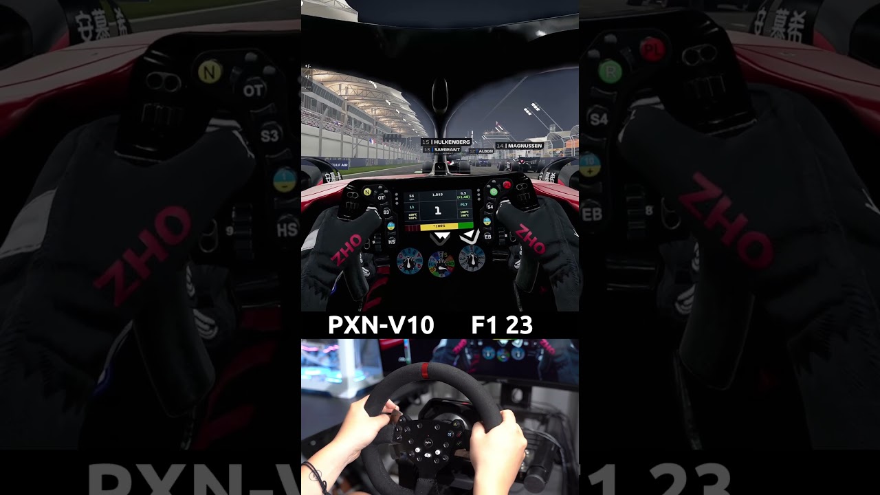 V10 F1 23 PC_0. Do you like PXN V10 racing wheel on PC games?#shorts #pxn #v10 #f12023  #games