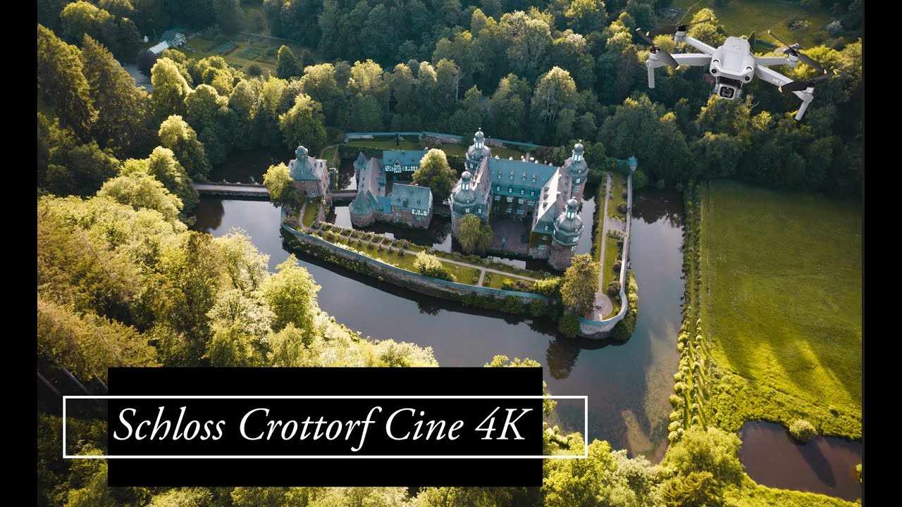 Schloss Crottorf -  &Uuml;berflug 4K