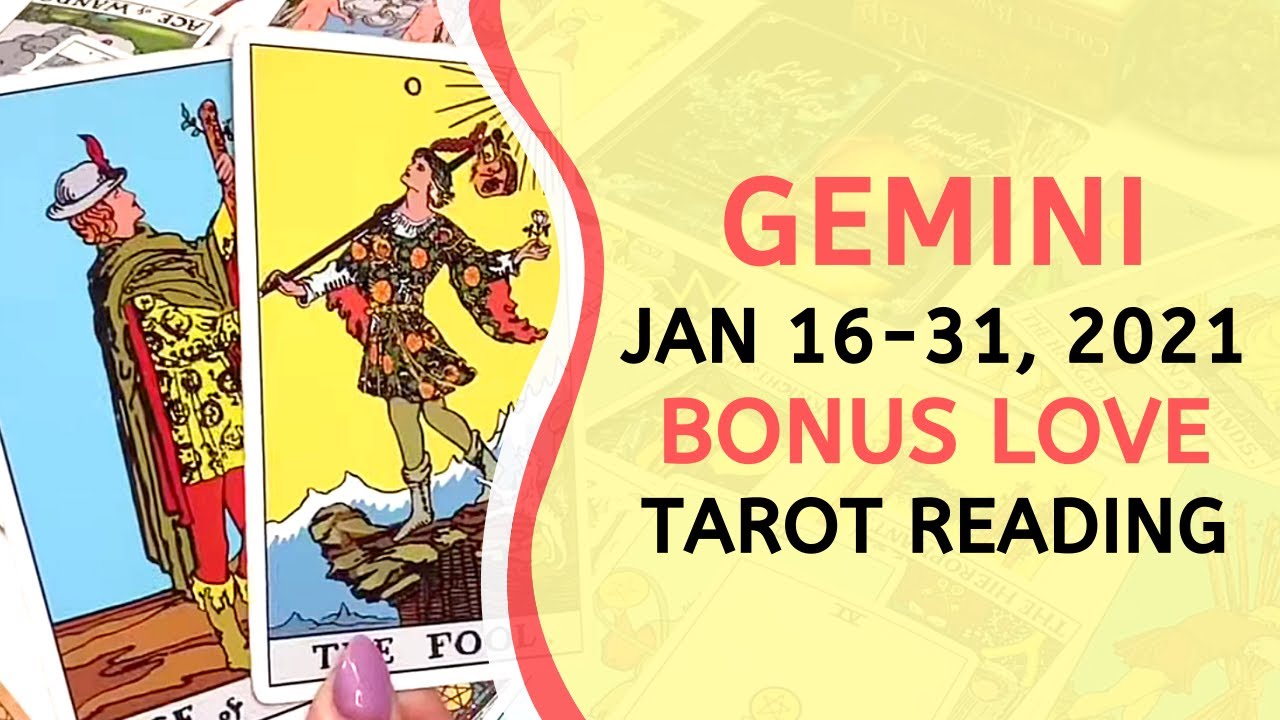 GEMINI BONUS ❤️ Wanting to Talk About this New Chance in Love ~ Love Tarot January 16-31, 2021