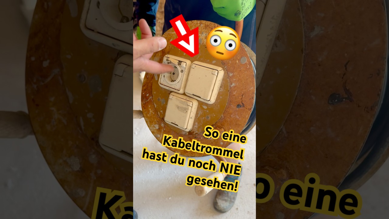 Das &auml;lteste Teil f&uuml;r Strom?! ⚡️ DDR-Kabeltrommel vom Elektriker abgenickt!