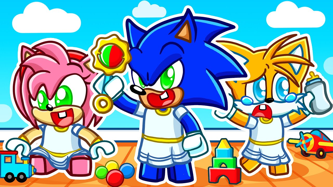 Having a BABY IMMORTAL SONIC FAMILY in Roblox!