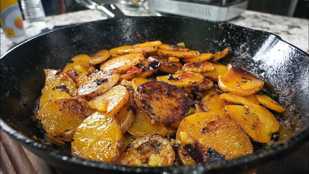 Southern Potatoes and Onions in a Skillet | Crispy, Golden, and Easy!