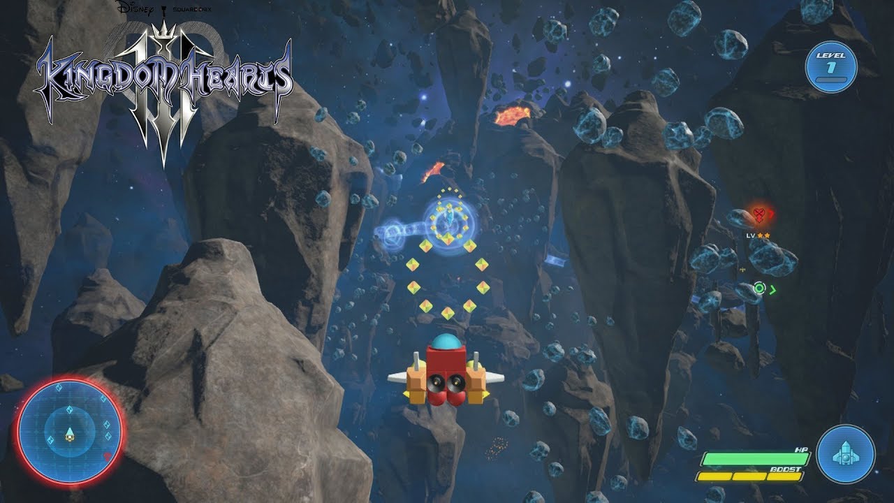 Kingdom Hearts 3 - Gummi Ship Gameplay [1080p 60FPS HD]