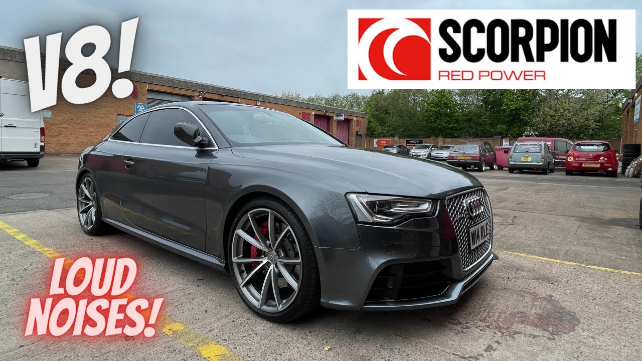 Выхлопная система Audi RS5 V8 Scorpion и некоторые удаления, делающие ее громче!
