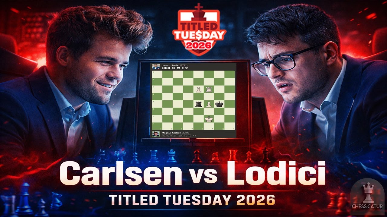 Magnus Carlsen vs Lorenzo Lodici🔹Titled Tuesday January 27, 2026 - Brilliant Win