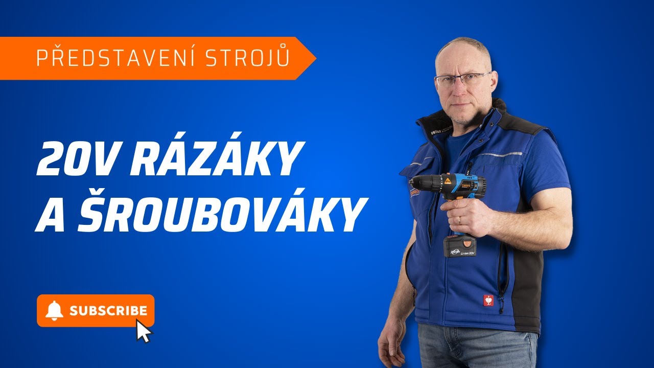 Představení AKU šroubováků a utahováků 20 V od Narexu