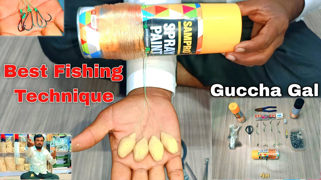 Fishing Technique | Guccha Gal Hook Tia On Fishing Line | Best Fishing Knots | ABR Fishing