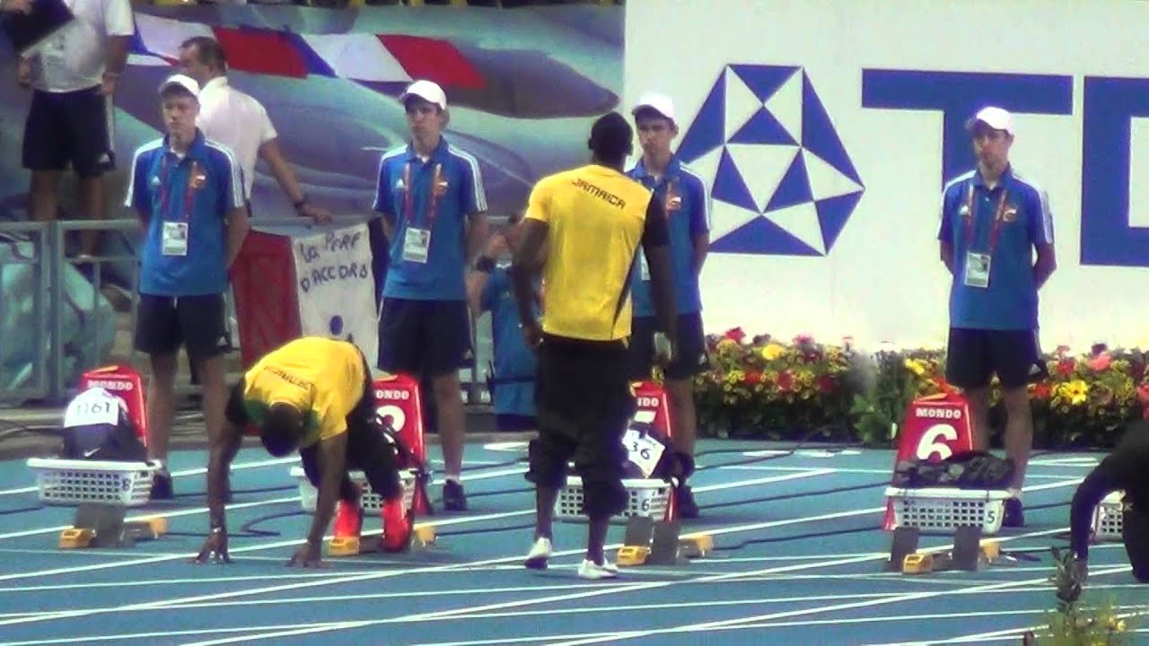 IAAF Worlds 11.08.2013 in Moscow - Usain Bolt 100 m before Final