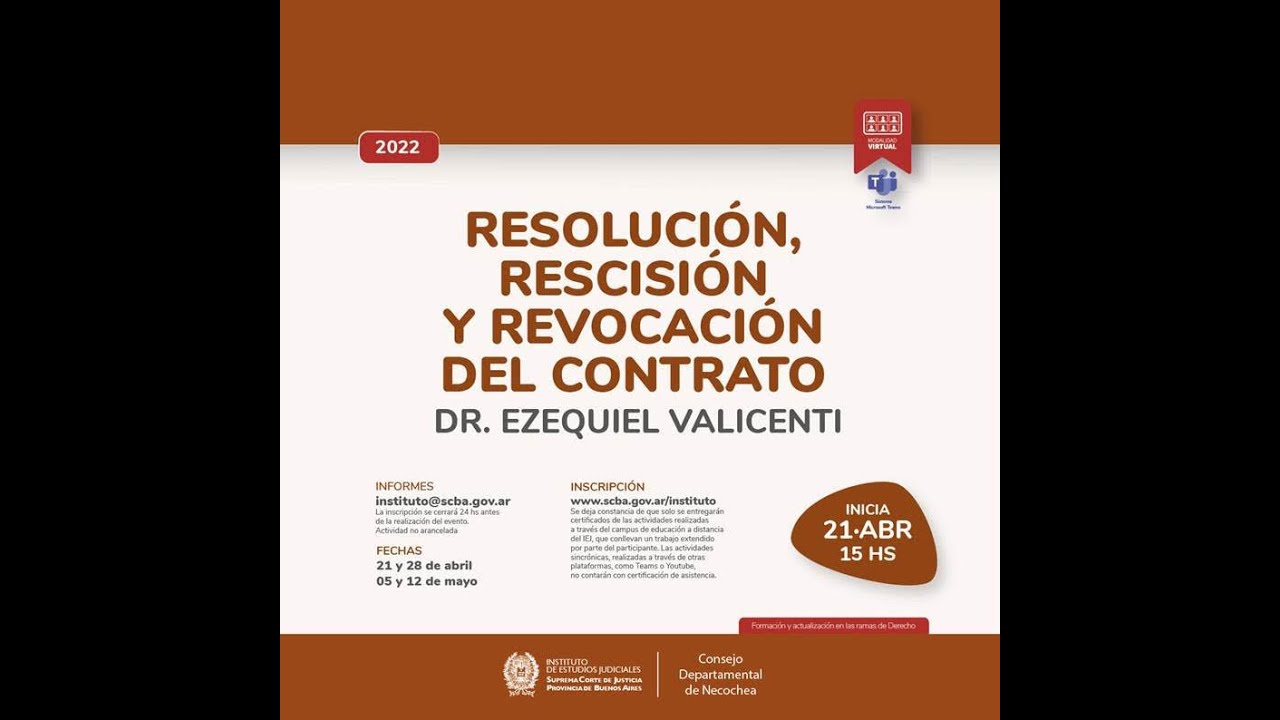RESOLUCIÓN, RESCISIÓN Y REVOCACIÓN DEL CONTRATO