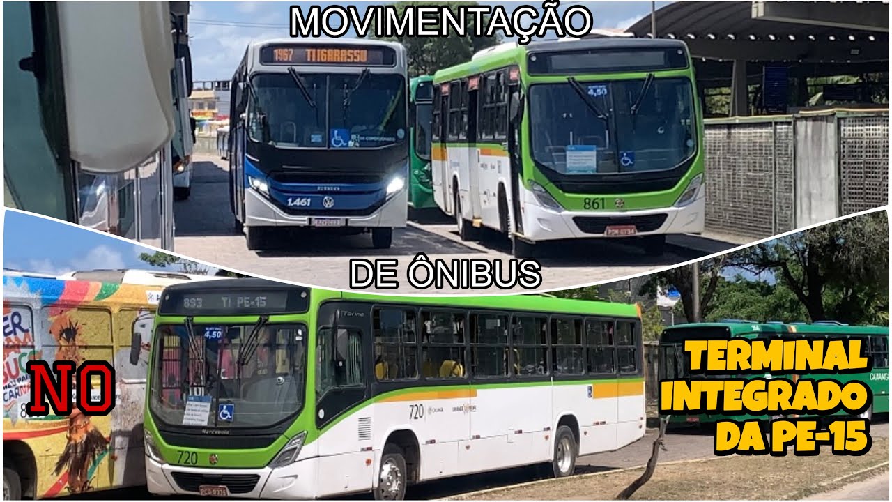 MOVIMENTAÇÃO DE ÔNIBUS NO TERMINAL INTEGRADO DA PE-15!!!