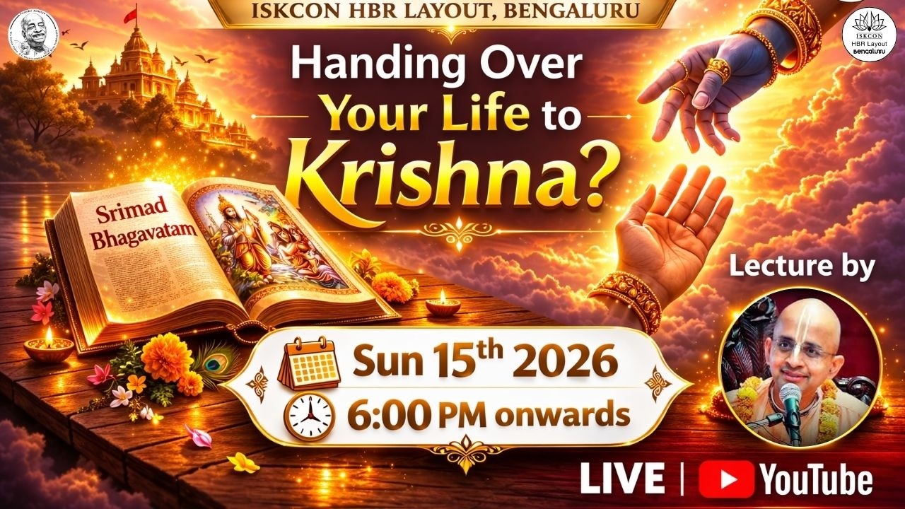 Hari Katha by HG Radheysayam Prabhu || ISKCON HBR Layout Bengaluru || 15.03.2026