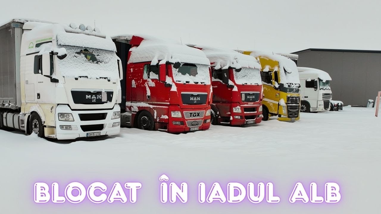 Zăpadă, gheață și camion! Cea mai grea cursă spre Polonia ❄️ #winter #work #vlog