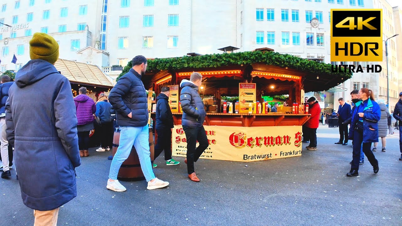 Рождественские ярмарки в Лидсе 2025 (4K,HDR)