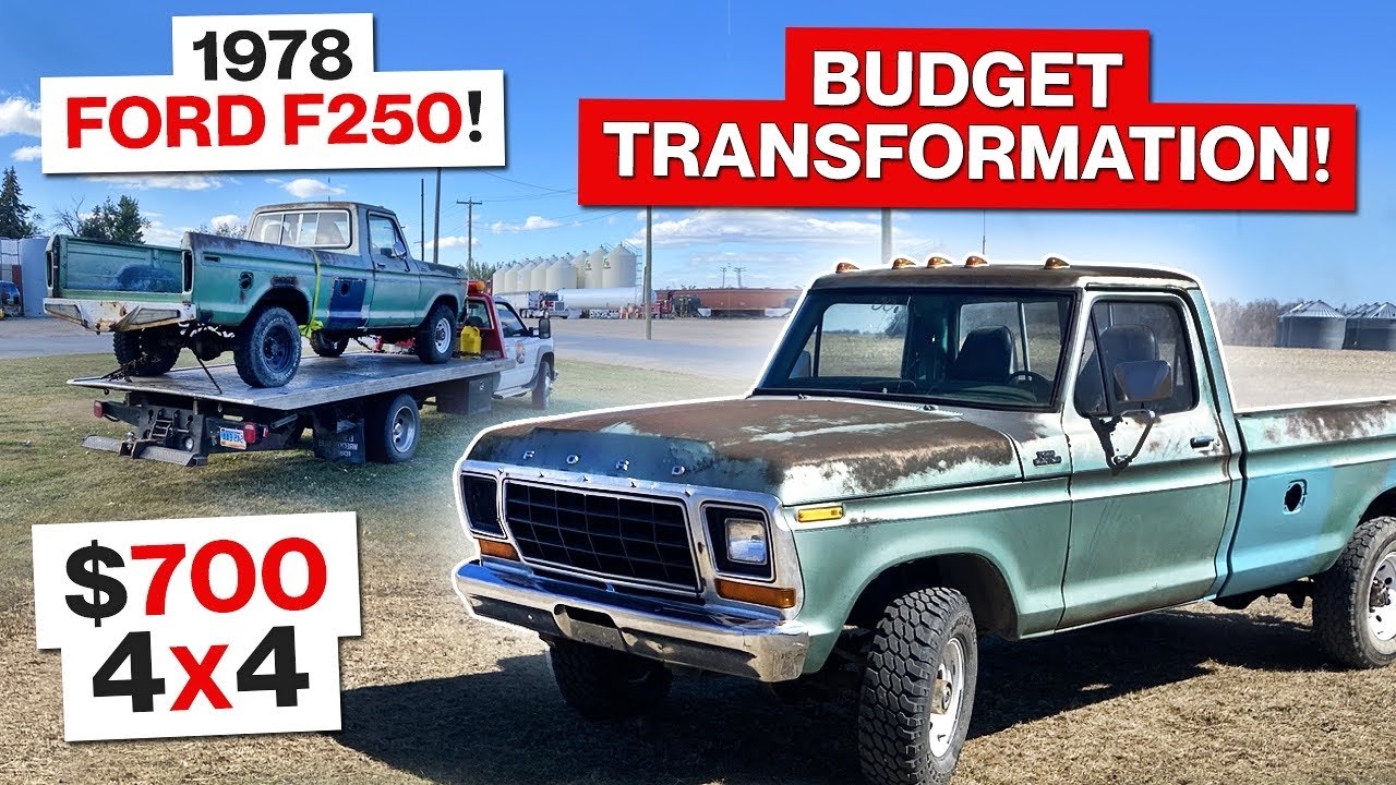 $700 1978 Ford F250 4X4! Budget Friendly Transformation!