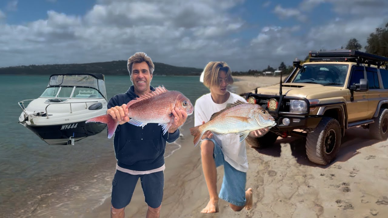 Overcast Catching Giant Snapper Off The Boat