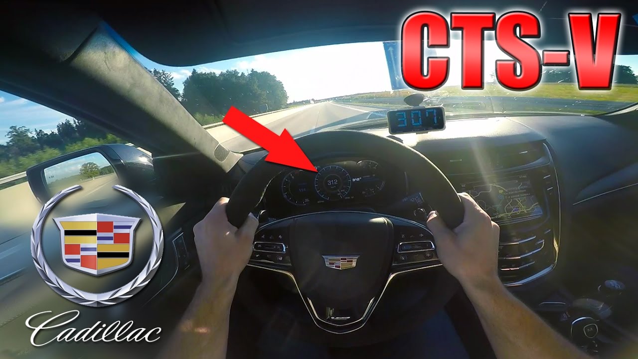 BRUTAL!!! 2016 Cadillac CTS-V (0-315 km/h) POV- Autobahn Acceleration TEST ✔