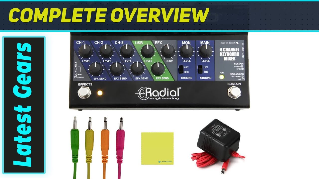 Radial Key-Largo: лучший микшер для живых выступлений и USB-концентратор