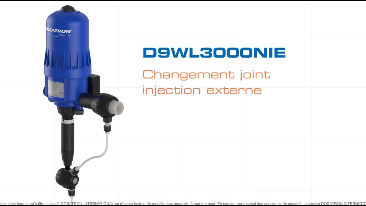 D9WL3000NIE Changement joint injection externe