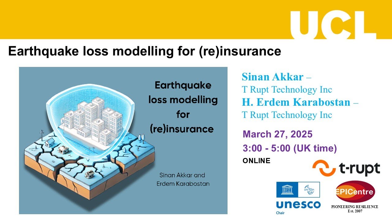 Earthquake loss modelling for (re)insurance