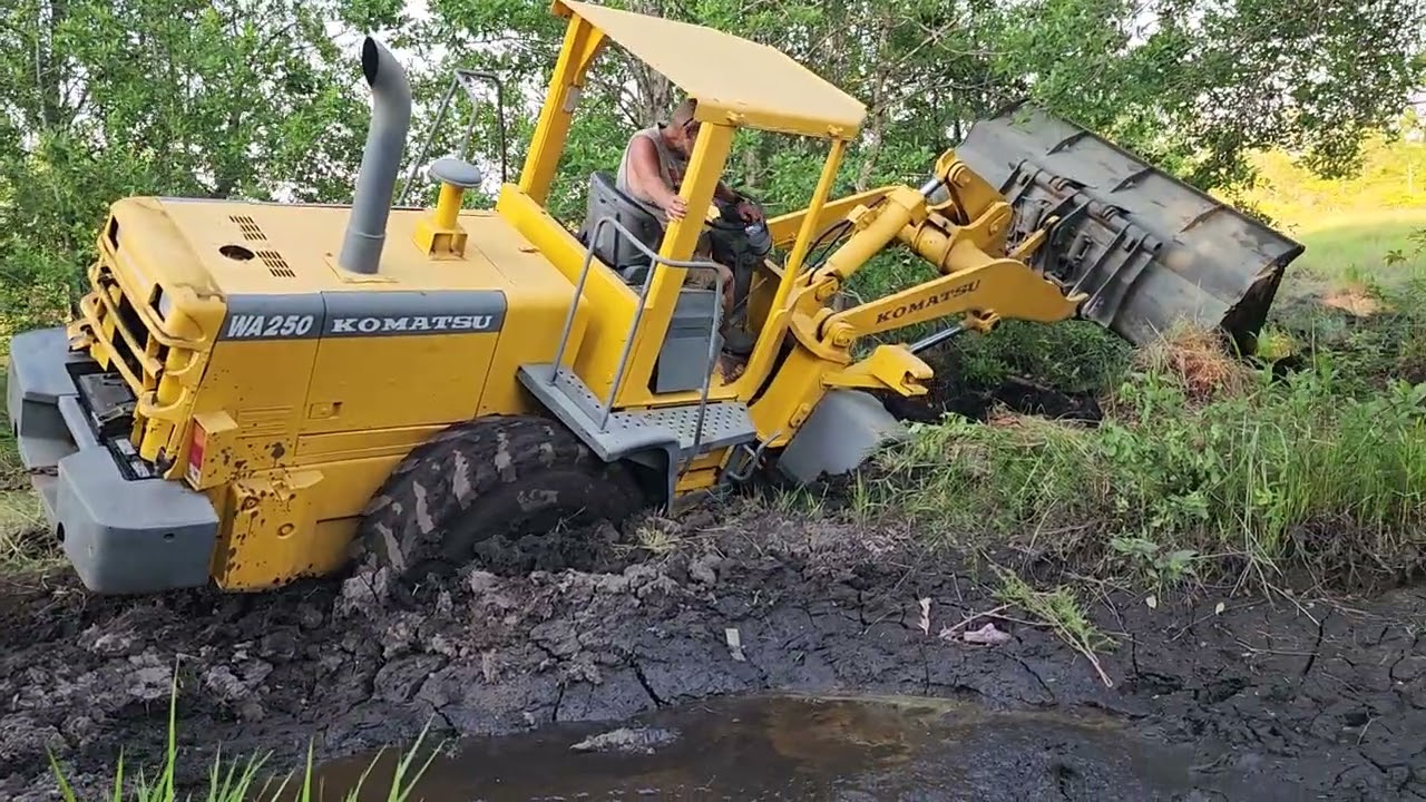 River Ranch craziness @RAM pulling a bulldozer and 4 wheeler out. Both got stuck badly 