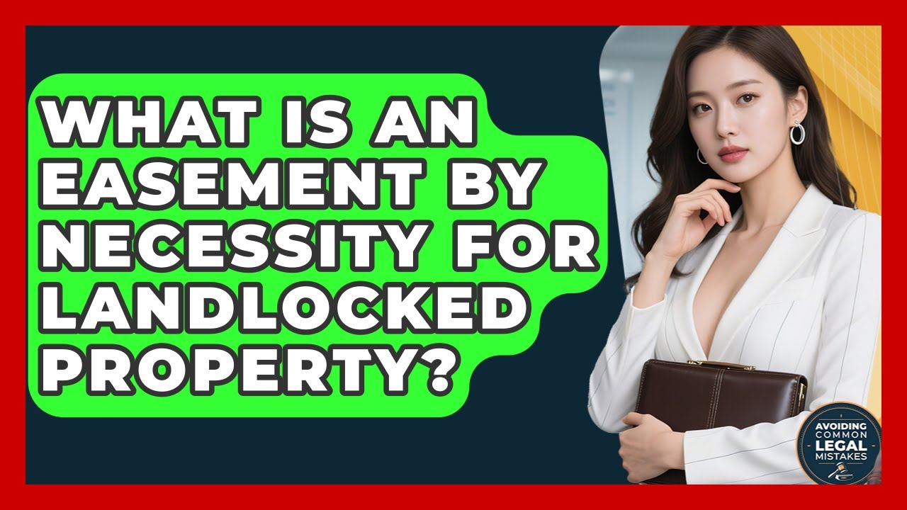 What Is An Easement By Necessity For Landlocked Property? - Avoiding Common Legal Mistakes
