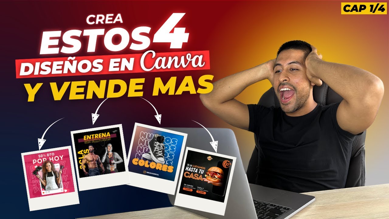 Cómo crear DISEÑOS CREATIVOS en CANVA que AUMENTEN TUS VENTAS en 2024 [PASO A PASO] - (CAP 1/4)
