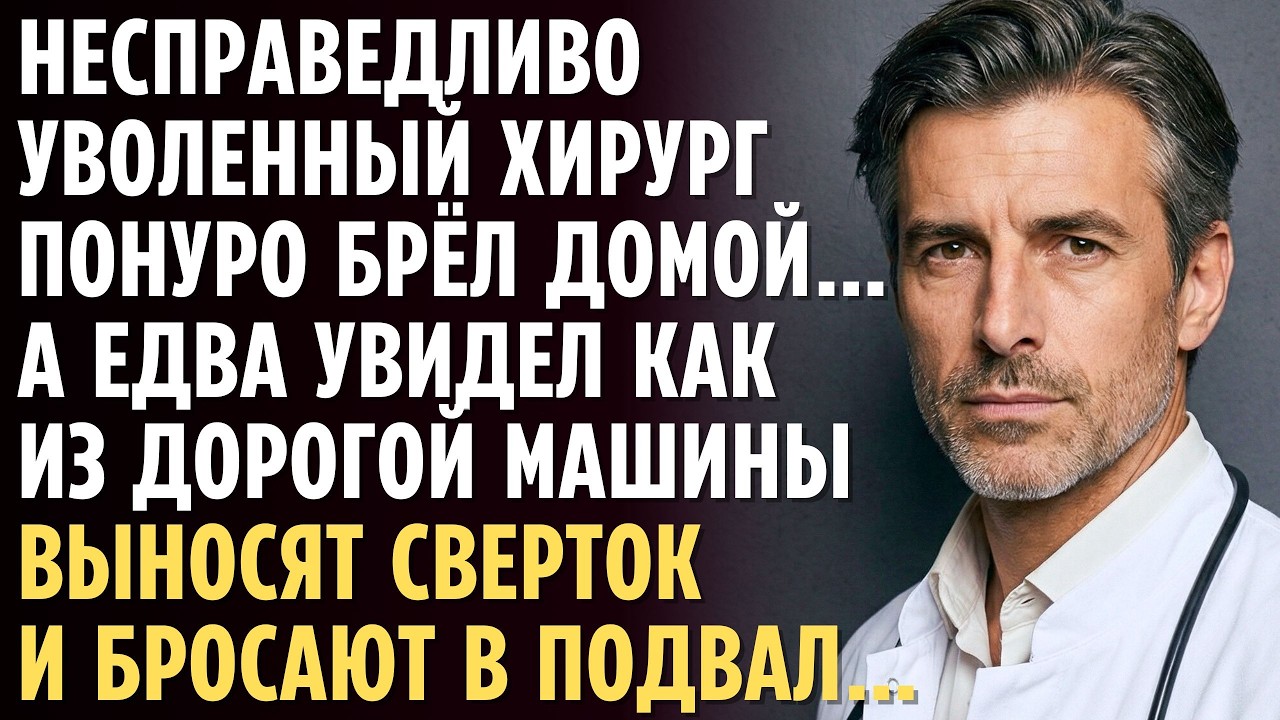 Несправедливо уволенный ХИРУРГ брёл домой… А едва увидел как из дорогой машины выносят СВЁРТОК…