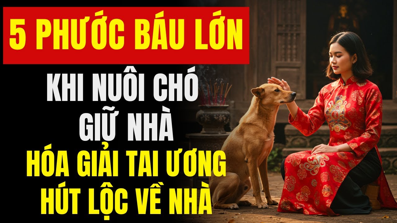 5 Phước Báu Lớn Khi Nuôi Chó Giữ Nhà, Hóa Giải Nghiệp Sát, Tài Lộc Về Đầy