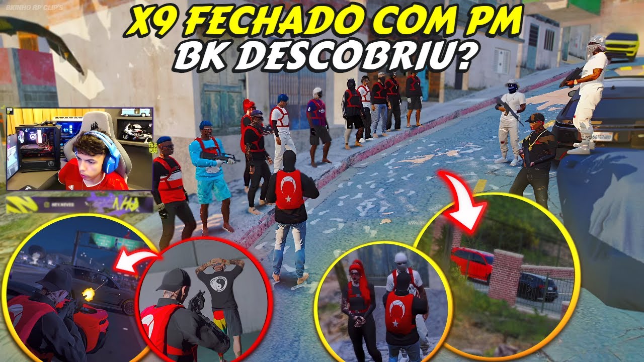 BK TEM INFO DE UM X9 NA TROPA | FECHADÃO COM A PM | VIU NA DP - BKINHO RP CLIP'S